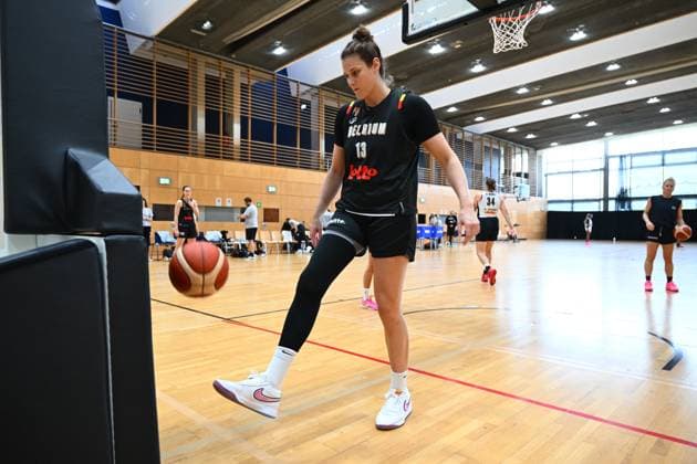 Belgium v Germany - FIBA Women s Basketball World Cup 2026 Quarter-Final BERLIN, GERMANY - SEPTEMBER 10 : Linskens Kyara center of Belgium pictured during media activities ahead of the upcoming FIBA Women s Basketball World Cup quarter final match between Belgium and Germany in Berlin on September 10, 2026 in Berlin, Germany, 10 09 2026 Berlin Germany  Copyright: xVincentxKalutx