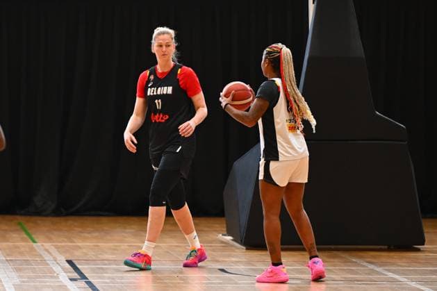 Belgium v Germany - FIBA Women s Basketball World Cup 2026 Quarter-Final BERLIN, GERMANY - SEPTEMBER 10 : Meesseman Emma power forward of Belgium pictured during media activities ahead of the upcoming FIBA Women s Basketball World Cup quarter final match between Belgium and Germany in Berlin on September 10, 2026 in Berlin, Germany, 10 09 2026 Berlin Germany  Copyright: xVincentxKalutx