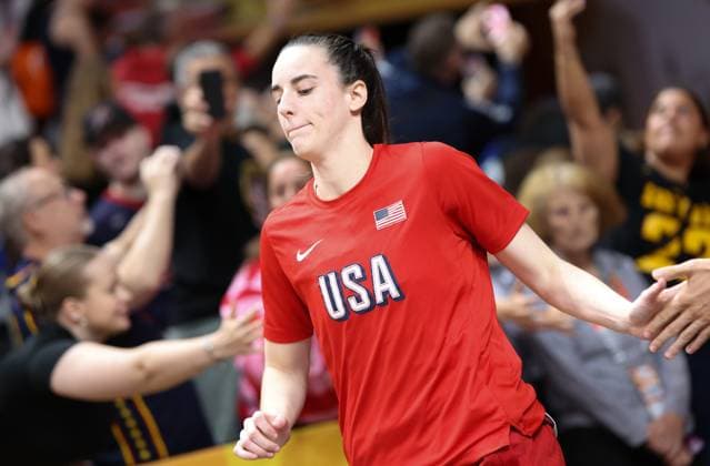 USA™ Caitlin Clark arrives for a basketball game between United States and Hungary, a quarter-final game at the FIBA Women s Basketball World Cup, on Thursday 10 September 2026, in Berlin, Germany. The FIBA Women s Basketball World Cup takes place in Berlin from 4 to 13 September 2026. VIRGINIExLEFOUR  x185826821x