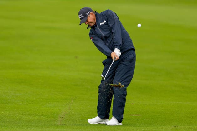 2026 Amgen Irish Open - First Round, Trump International Golf Links, Doonbeg 10 9 2026 Padraig Harrington plays from the fairway on the second Padraig Harrington plays from the fairway on the second 10 9 2026  Copyright: xx BB3_7535
