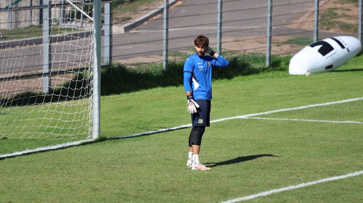 September 10, 2026, xrekx, Soccer 3rd Division, 1 FC Saarbrücken Training, from left: Matteo Bignetti, 1 FC Saarbrücken, Saarbrücken