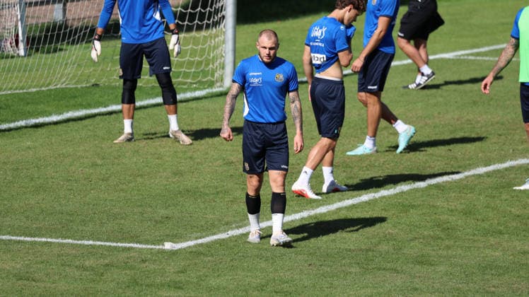 September 10, 2026, xrekx, Soccer 3rd Division, 1 FC Saarbrücken Training, from left: Philip Fahrner, 1 FC Saarbrücken, Saarbrücken