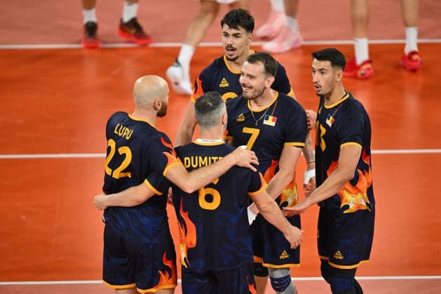 CEV EuroVolley 2026, Romania - Latvia, 09 September 2026 Rares Balean plays during the CEV EuroVolley 2026 game between Romania and Latvia, in Cluj Napoca, Romania, 9 September 2026. Copyright: xAlexxNicodimx