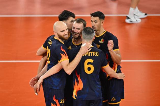 CEV EuroVolley 2026, Romania - Latvia, 09 September 2026 Rares Balean plays during the CEV EuroVolley 2026 game between Romania and Latvia, in Cluj Napoca, Romania, 9 September 2026. Copyright: xAlexxNicodimx