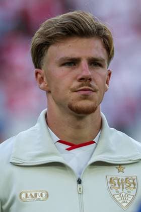 Finn Jeltsch, 29, VfB Stuttgart; VfB Stuttgart vs. Viking Stavanger; Soccer; Men; UEFA Champions League; 2026–2027 Season; Matchday 1; September 9, 2026; Stuttgart, Baden-Württemberg, Germany Copyright: xkolbert-press MartinxAgüerax