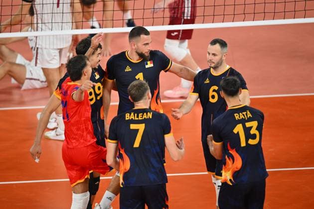 CEV EuroVolley 2026, Romania - Latvia, 09 September 2026 Claudiu Dumitru plays during the CEV EuroVolley 2026 game between Romania and Latvia, in Cluj Napoca, Romania, 9 September 2026. Copyright: xAlexxNicodimx