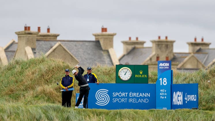 2026 Amgen Irish Open - First Round, Trump International Golf Links, Doonbeg 10 9 2026 Mark Power tees off the eighteenth Mark Power tees off the eighteenth 10 9 2026  Copyright: xx BB3_8248