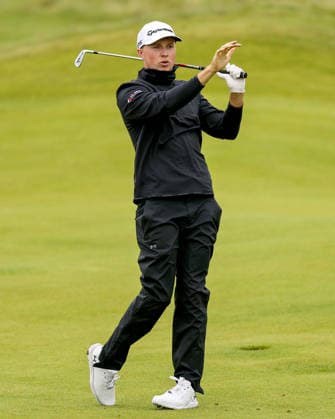 2026 Amgen Irish Open - First Round, Trump International Golf Links, Doonbeg 10 9 2026 Mark Power watches his shot after playing from fairway on the eighteenth Mark Power watches his shot after playing from fairway on the eighteenth 10 9 2026  Copyright: xx BB3_8502