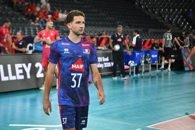 CEV EuroVolley 2026, France - Switzerland , 10 September 2026 Luca Ramon plays during the CEV EuroVolley 2026 game between France and Switzerland, in Cluj Napoca, Romania, 10 September 2026. Copyright: xAlexxNicodimx