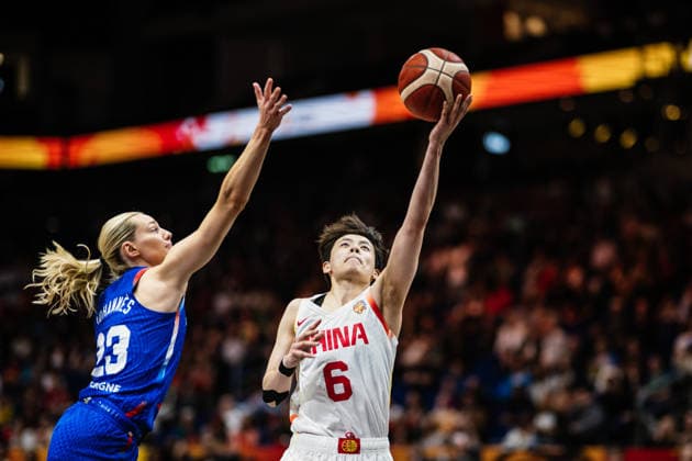 FIBA Women’s Basketball World Cup 2026: China vs. France, September 10, 2026; Yang Shuyu (China), 6; Marine Johannes (France), 23; Basketball; FIBA Women’s Basketball World Cup 2026; Final Phase, Quarterfinals: China vs. France on September 10, 2026, at the Uber Arena, Berlin Copyright: xBEAUTIFULxSPORTS Tonhäuserx