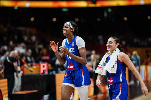 FIBA Women’s Basketball World Cup 2026: China vs. France, September 10, 2026; Dominique Malonga (France), 14; Carla Leite (France), 0; Basketball; FIBA Women’s Basketball World Cup 2026; Final Phase, Quarterfinals: China vs. France on September 10, 2026, at the Uber Arena, Berlin Copyright: xBEAUTIFULxSPORTS Tonhäuserx