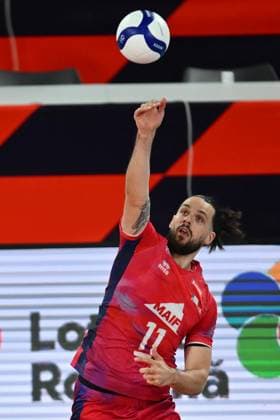 CEV EuroVolley 2026, France - Switzerland , 10 September 2026 aNTOINE bRIZARD plays during the CEV EuroVolley 2026 game between France and Switzerland, in Cluj Napoca, Romania, 10 September 2026. Copyright: xAlexxNicodimx