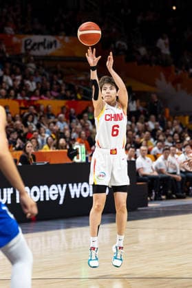 Shuyu Yang (China), No. 6 taking a shot, GER, China vs. France, Basketball, 2026 FIBA Women s World Cup, Quarterfinals, September 10, 2026, GER, China vs. France, Basketball, 2026 FIBA Women s World Cup, Quarterfinals, September 10, 2026, Berlin Copyright: xEibner-Pressefoto MaxxVincenx EP_MVN