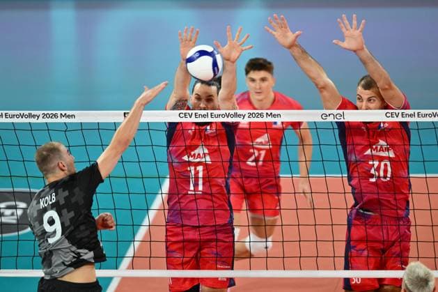 CEV EuroVolley 2026, France - Switzerland , 10 September 2026 Francois Huetz plays during the CEV EuroVolley 2026 game between France and Switzerland, in Cluj Napoca, Romania, 10 September 2026. Copyright: xAlexxNicodimx