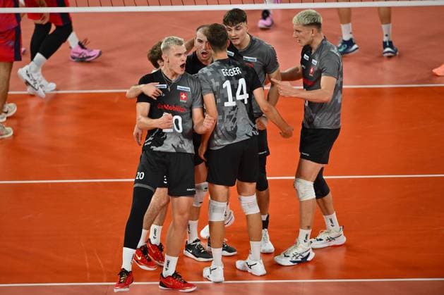 CEV EuroVolley 2026, France - Switzerland , 10 September 2026 Lars Migge plays during the CEV EuroVolley 2026 game between France and Switzerland, in Cluj Napoca, Romania, 10 September 2026. Copyright: xAlexxNicodimx