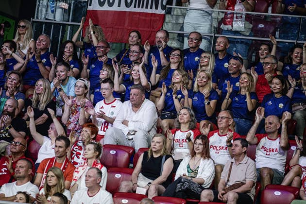 IPA88358981 - Polish fans during the CEV Enel Eurovolley 2026 group stage match between Poland and Portugal at Arena 8888 in Sofia, Bulgaria, on September 10, 2026  Copyright: xIvanxSxIvanov IPAxSportx xx IPA88358981
