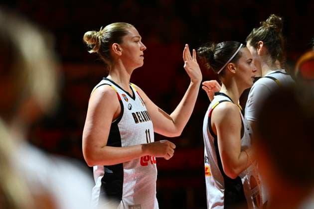 Belgium v Germany - FIBA Women s Basketball World Cup 2026 Quarter-Final BERLIN, GERMANY - SEPTEMBER 10 : Meesseman Emma power forward of Belgium during the FIBA Women s Basketball World Cup quarter final match between Belgium and Germany in Berlin on September 10, 2026 in Berlin, Germany, 10 09 2026 Berlin Germany  Copyright: xVincentxKalutx