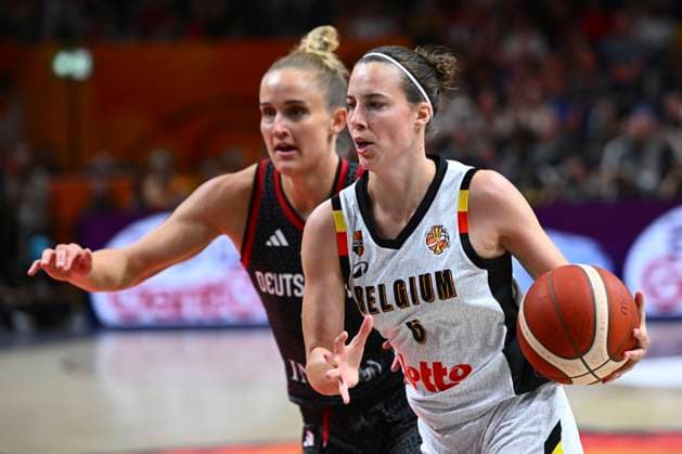 Belgium v Germany - FIBA Women s Basketball World Cup 2026 Quarter-Final BERLIN, GERMANY - SEPTEMBER 10 : Delaere Antonia small forward of Belgium during the FIBA Women s Basketball World Cup quarter final match between Belgium and Germany in Berlin on September 10, 2026 in Berlin, Germany, 10 09 2026 Berlin Germany  Copyright: xVincentxKalutx