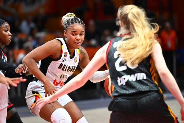 Belgium v Germany - FIBA Women s Basketball World Cup 2026 Quarter-Final BERLIN, GERMANY - SEPTEMBER 10 : Lisowa Mbaka Maxuella small forward of Belgium during the FIBA Women s Basketball World Cup quarter final match between Belgium and Germany in Berlin on September 10, 2026 in Berlin, Germany, 10 09 2026 Berlin Germany  Copyright: xVincentxKalutx