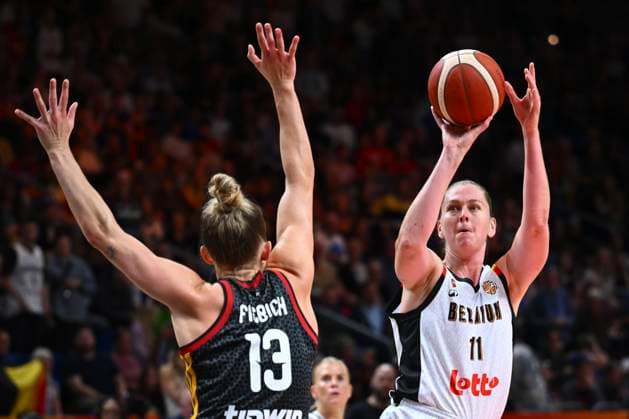Belgium v Germany - FIBA Women s Basketball World Cup 2026 Quarter-Final BERLIN, GERMANY - SEPTEMBER 10 : Meesseman Emma power forward of Belgium during the FIBA Women s Basketball World Cup quarter final match between Belgium and Germany in Berlin on September 10, 2026 in Berlin, Germany, 10 09 2026 Berlin Germany  Copyright: xVincentxKalutx