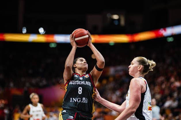 FIBA Women’s Basketball World Cup 2026: Belgium vs. Germany, September 10, 2026; Nyara Sabally (Germany), 8 Basketball, FIBA Women’s Basketball World Cup 2026, Final Phase, Quarterfinals: Belgium vs. Germany on September 10, 2026, at the Uber Arena, Berlin Copyright: xBEAUTIFULxSPORTS Tonhäuserx