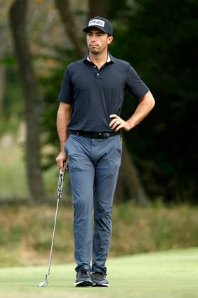 FRANKLIN, TN - SEPTEMBER 10: Alvaro Ortiz waits to putt on the No. 14 green during the opening round of the Simmons Bank Open for the Snedeker Foundation, September 10, 2026, at Vanderbilt Legends Club in Franklin, Tennessee. (Photo by Matthew Maxey Icon Sportswire) GOLF: SEP 10 Korn Ferry Tour Simmons Bank Open EDITORIAL USE ONLY Icon260910012