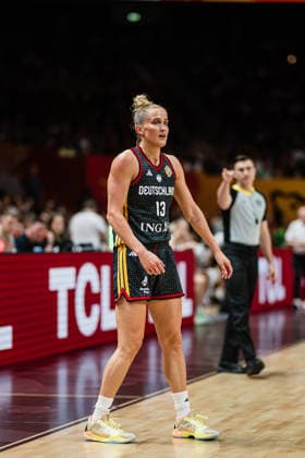 FIBA Women’s Basketball World Cup 2026: Belgium vs. Germany, September 10, 2026; Leonie Fiebich (Germany), 13; Basketball; FIBA Women’s Basketball World Cup 2026; Final Round, Quarterfinals: Belgium vs. Germany on September 10, 2026, at the Uber Arena, Berlin Copyright: xBEAUTIFULxSPORTS Tonhäuserx