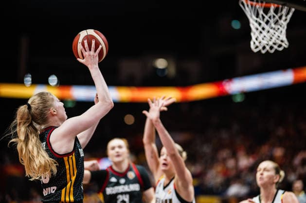FIBA Women’s Basketball World Cup 2026: Belgium vs. Germany, September 10, 2026; Frieda Bühner (Germany), 20 Basketball, FIBA Women’s Basketball World Cup 2026, Final Phase, Quarterfinals: Belgium vs. Germany on September 10, 2026, at the Uber Arena, Berlin Copyright: xBEAUTIFULxSPORTS Tonhäuserx