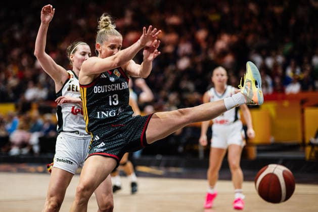 FIBA Women’s Basketball World Cup 2026: Belgium vs. Germany, September 10, 2026; Leonie Fiebich (Germany), 13; Basketball; FIBA Women’s Basketball World Cup 2026; Final Phase, Quarterfinals: Belgium vs. Germany on September 10, 2026, at the Uber Arena, Berlin Copyright: xBEAUTIFULxSPORTS Tonhäuserx