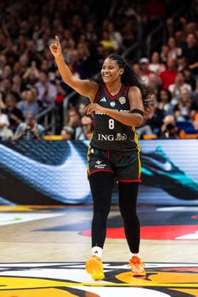 Nyara Sabally, Germany, September 8, celebrating, GER, Belgium vs. Germany, Basketball, 2026 FIBA Women’s World Cup, Quarterfinals, September 10, 2026, GER, Belgium vs. Germany, Basketball, 2026 FIBA Women’s World Cup, Quarterfinals, September 10, 2026, Berlin Copyright: xEibner-Pressefoto MaxxVincenx EP_MVN