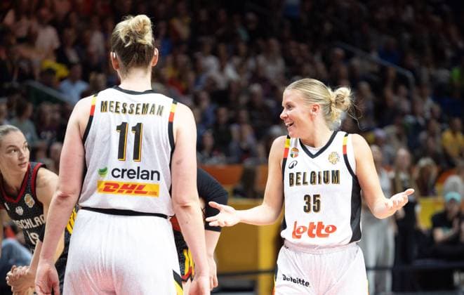 Belgium s Julie Vanloo gestures during a basketball game between Germany and Belgium national team, Nationalteam Belgian Cats, a quarter final game at the FIBA Women s Basketball World Cup, on Thursday 10 September 2026, in Berlin, Germany. The FIBA Women s Basketball World Cup takes place in Berlin from 4 to 13 September 2026. VIRGINIExLEFOUR  x185872065x