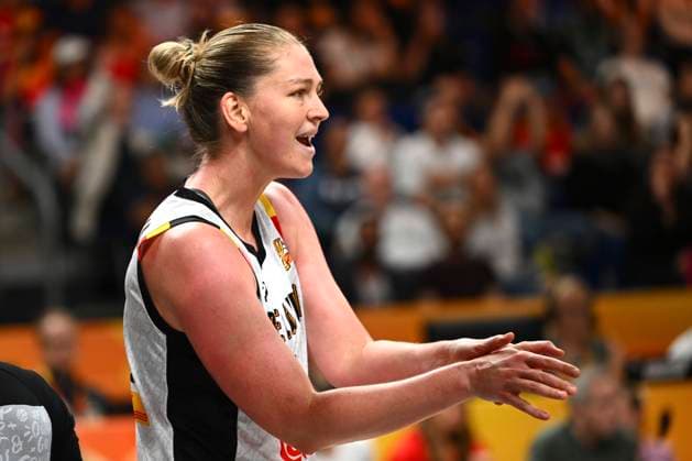 Belgium v Germany - FIBA Women s Basketball World Cup 2026 Quarter-Final BERLIN, GERMANY - SEPTEMBER 10 : Meesseman Emma power forward of Belgium during the FIBA Women s Basketball World Cup quarter final match between Belgium and Germany in Berlin on September 10, 2026 in Berlin, Germany, 10 09 2026 Berlin Germany  Copyright: xVincentxKalutx