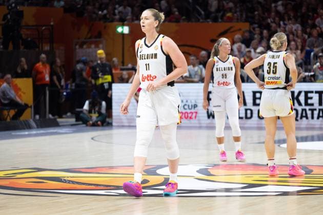 Belgium s Emma Meesseman looks dejected during a basketball game between Germany and Belgium national team, Nationalteam Belgian Cats, a quarter final game at the FIBA Women s Basketball World Cup, on Thursday 10 September 2026, in Berlin, Germany. The FIBA Women s Basketball World Cup takes place in Berlin from 4 to 13 September 2026. VIRGINIExLEFOUR  x185874340x