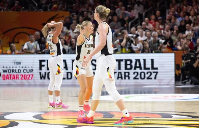 Belgium s Emma Meesseman looks dejected during a basketball game between Germany and Belgium national team, Nationalteam Belgian Cats, a quarter final game at the FIBA Women s Basketball World Cup, on Thursday 10 September 2026, in Berlin, Germany. The FIBA Women s Basketball World Cup takes place in Berlin from 4 to 13 September 2026. VIRGINIExLEFOUR  x185874349x