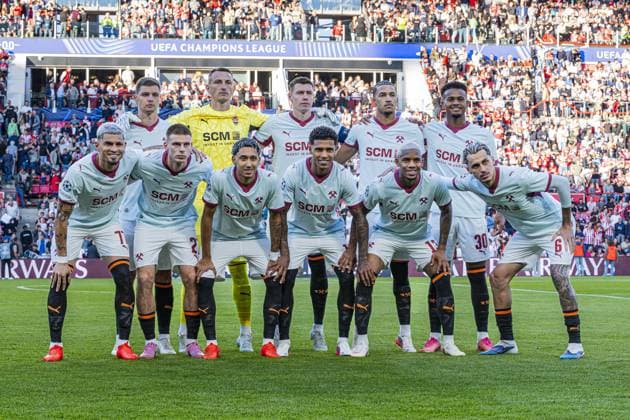 EINDHOVEN - Shakhtar Donetsk goalkeeper Dmytro Riznyk, Shakhtar Donetsk Vinicius Tobias, Shakhtar Donetsk Valeriy Bondar, Shakhtar Donetsk Mykola Matviyenko, Shakhtar Donetsk Pedro Henrique, Shakhtar Donetsk Oleh Ocheretko, Shakhtar Donetsk Marlon Gomes, Shakhtar Donetsk Alisson Santana, Shakhtar Donetsk Isaque, Shakhtar Donetsk Gleiker Mendoza, and Shakhtar Donetsk Kaua Elias pose for a team photo ahead of the UEFA Champions League match between PSV Eindhoven and Shakhtar Donetsk at the Philips Stadium on September 10, 2026, in Eindhoven, the Netherlands. KEVIN SENDERS ANP UEFA Champions League 2026 27 xVIxANPxSportx xMarcelxterxBalsxIVx 567914273 originalFilename: 567914273.jpg