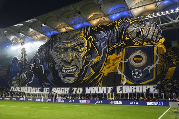 Fenerbahce v AS Roma - UEFA Champions League ISTANBUL, TURKIYE - SEPTEMBER 10: Fenerbahce supporters unfurl a giant banner in the stands prior to the UEFA Champions League match between Fenerbahce and AS Roma at Chobani Stadium in Istanbul, Turkiye on September 10, 2026. Bunyamin Celik Anadolu Istanbul Turkey. Editorial use only. Please get in touch for any other usage.  Copyright: x2026xAnadoluxBunyaminxCelikx