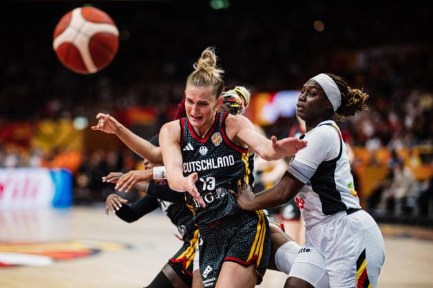 FIBA Women’s Basketball World Cup 2026: Belgium vs. Germany, September 10, 2026; Leonie Fiebich (Germany), 13; Basketball; FIBA Women’s Basketball World Cup 2026; Final Phase, Quarterfinals: Belgium vs. Germany on September 10, 2026, at the Uber Arena, Berlin Copyright: xBEAUTIFULxSPORTS Tonhäuserx