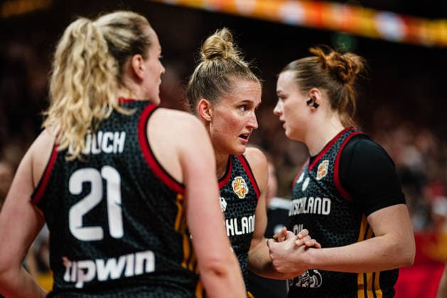FIBA Women’s Basketball World Cup 2026: Belgium vs. Germany, September 10, 2026; Leonie Fiebich (Germany), 13 Basketball, FIBA Women’s Basketball World Cup 2026, Final Phase, Quarterfinals: Belgium vs. Germany on September 10, 2026, at the Uber Arena, Berlin Copyright: xBEAUTIFULxSPORTS Tonhäuserx