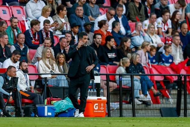 EINDHOVEN , 10-09-2026 , Philips stadium, season 2026 2027 , UEFA Champions League football , match between PSV and Shakhtar Donetsk, picture shows Shakhtar Donetsk coach Turan Arda PSV - Shakhtar Donetsk  x206825185x Copyright:
