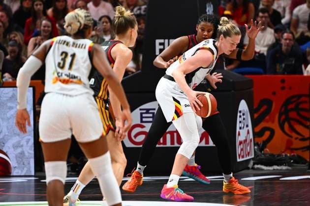 Belgium v Germany - FIBA Women s Basketball World Cup 2026 Quarter-Final BERLIN, GERMANY - SEPTEMBER 10 : Meesseman Emma power forward of Belgium during the FIBA Women s Basketball World Cup quarter final match between Belgium and Germany in Berlin on September 10, 2026 in Berlin, Germany, 10 09 2026 Berlin Germany  Copyright: xVincentxKalutx
