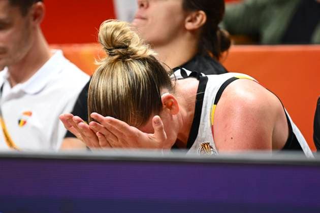 Belgium v Germany - FIBA Women s Basketball World Cup 2026 Quarter-Final BERLIN, GERMANY - SEPTEMBER 10 : Meesseman Emma power forward of Belgium looks dejected during the FIBA Women s Basketball World Cup quarter final match between Belgium and Germany in Berlin on September 10, 2026 in Berlin, Germany, 10 09 2026 Berlin Germany  Copyright: xVincentxKalutx
