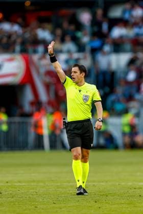 EINDHOVEN , 10-09-2026 , Philips stadium, season 2026 2027 , UEFA Champions League football , match between PSV and Shakhtar Donetsk, picture shows Referee Halil Umut PSV - Shakhtar Donetsk  x206825822x Copyright: