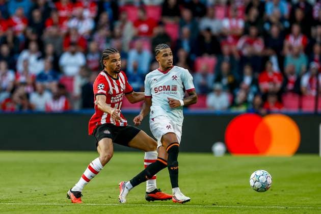EINDHOVEN , 10-09-2026 , Philips stadium, season 2026 2027 , UEFA Champions League football , match between PSV and Shakhtar Donetsk, picture shows PSV player Armando Obispo PSV - Shakhtar Donetsk  x206825847x Copyright: