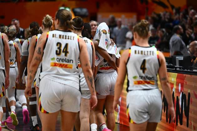 Belgium v Germany - FIBA Women s Basketball World Cup 2026 Quarter-Final BERLIN, GERMANY - SEPTEMBER 10 : players of Belgium look dejected after the FIBA Women s Basketball World Cup quarter final match between Belgium and Germany in Berlin on September 10, 2026 in Berlin, Germany, 10 09 2026 Berlin Germany  Copyright: xVincentxKalutx