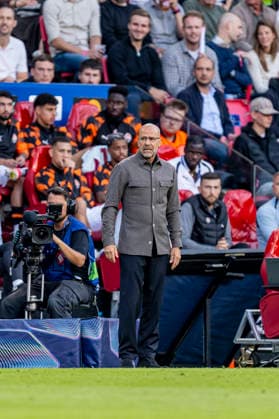 PSV Eindhoven coach Peter Bosz during the UEFA Champions League match between PSV and Shakhtar Donetsk at Philips Stadion on September 10, 2026, in Eindhoven, the Netherlands. Photo by DeFodi Images