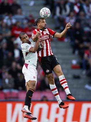 EINDHOVEN - (lr) Kaua Elias of FC Shakhtar Donetsk, Armando Obispo of PSV Eindhoven during the UEFA Champions League match between PSV Eindhoven and Shakhtar Donetsk at the Philips Stadium on 10 September 2026 in Eindhoven, the Netherlands. MAURICE VAN STEEN ANP xVIxANPxSportx xxANPxIVx 567918738 originalFilename: 567918738.jpg