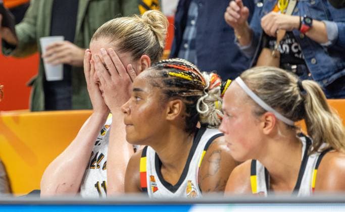 Belgium s Emma Meesseman looks dejected after losing a basketball game between Germany and Belgium national team, Nationalteam Belgian Cats, a quarter final game at the FIBA Women s Basketball World Cup, on Thursday 10 September 2026, in Berlin, Germany. The FIBA Women s Basketball World Cup takes place in Berlin from 4 to 13 September 2026. VIRGINIExLEFOUR  x185879672x