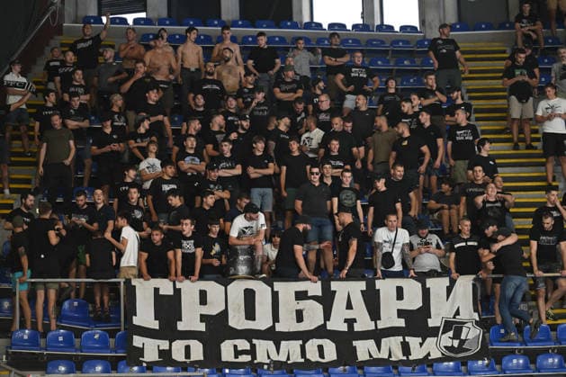 PARTIZAN vs FUCHSE BERLIN SUPPORTERS handball Partizan vs Fuschse Berlin EHF Champions league at Aleksandar Nikolic Pionir arena, Belgrade 10.09.2026 Foto: HANDBALL, PARTIZAN, FUCHSE BERLIN, EHF CHAMPIONS LEAGUE Belgrade Aleksandar Nikolic Pionir arena Serbia Copyright: xMarkoxMetlas xMNxPressx