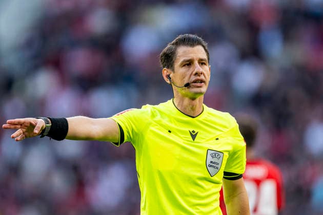 EINDHOVEN: Referee Umut Meler during the UEFA Champions League match between PSV and Shakhtar Donetsk at Philips Stadion on September 10, 2026, in Eindhoven, Netherlands. Photo by DeFodi Images