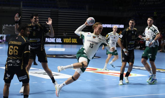 10.09.2026 Belgrad(Serbien) RK Partizan - Füchse Berlin, EHF Champions league Männer handball Grondahl Tobias Füchse Berlin : Slobodan Sandic